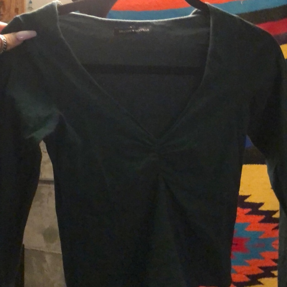 Brandy Melville green charlize top